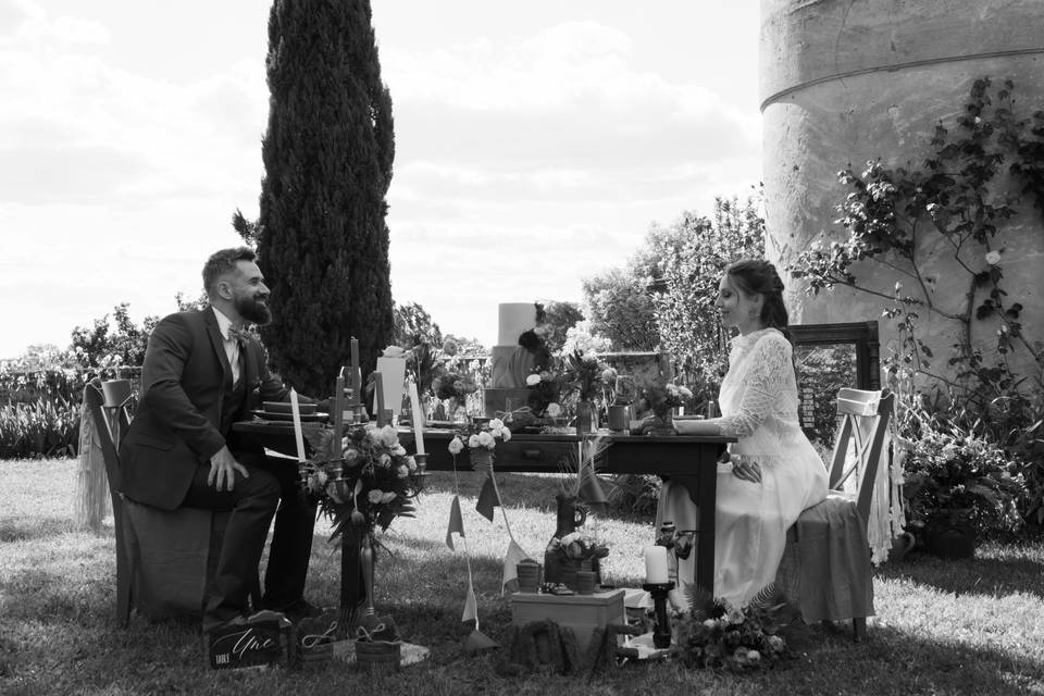 Aménagement table des mariés