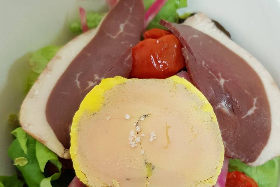 Salade de foie gras