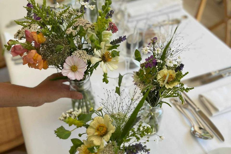 Petits bouquets de table