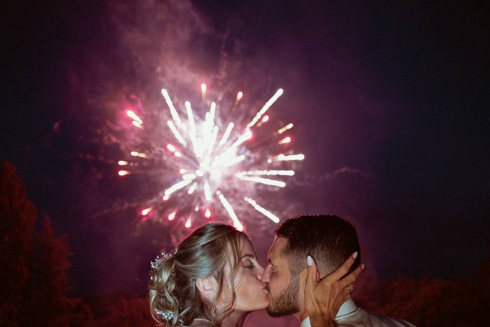 Feu d'artifice mariage