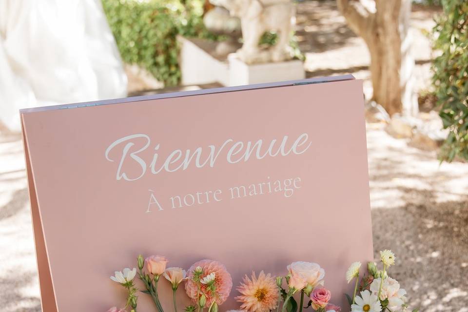 Panneau de bienvenue