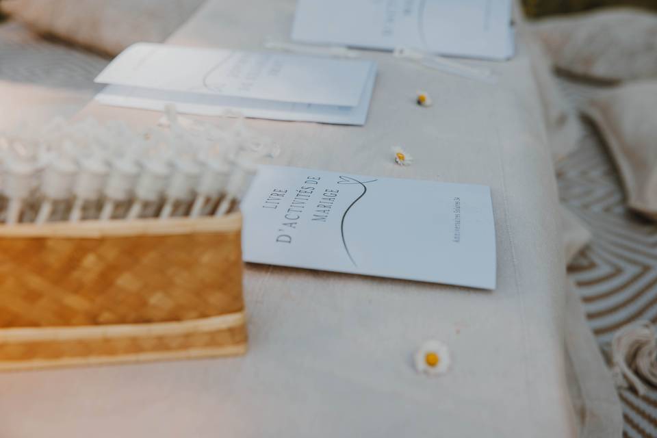 Livrets d’activités mariage