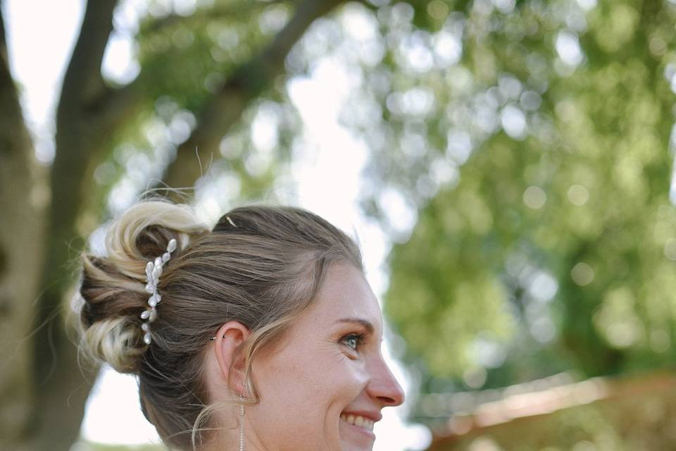 La coiffure de la mariée