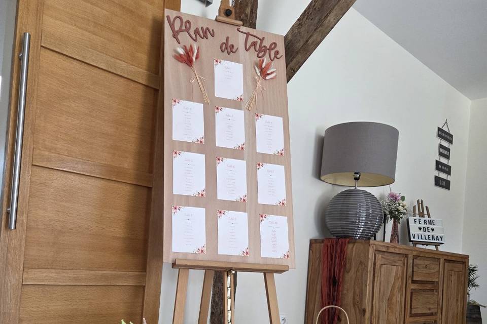 Decoration plan de table