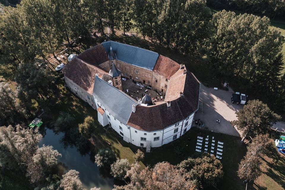 Chateau en drone