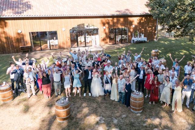Groupe photo au drone