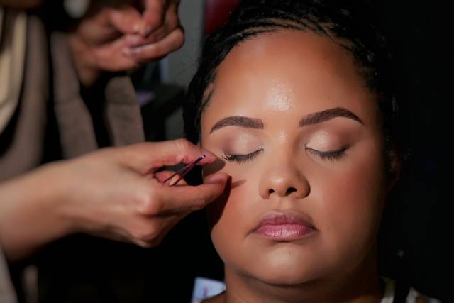 Backstage prestation makeup
