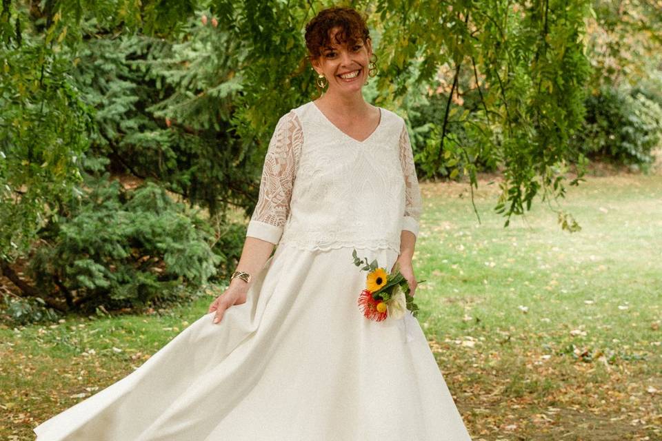 Robe de mariée enceinte