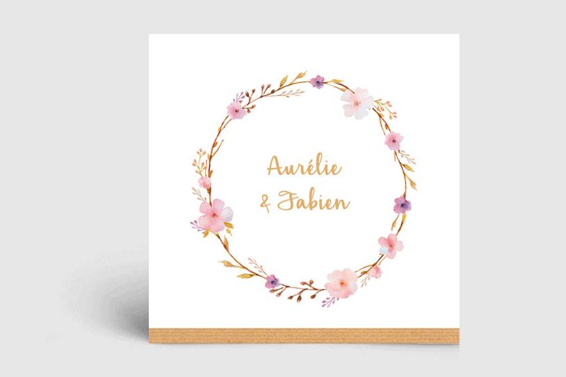 Faire-part Fleuri