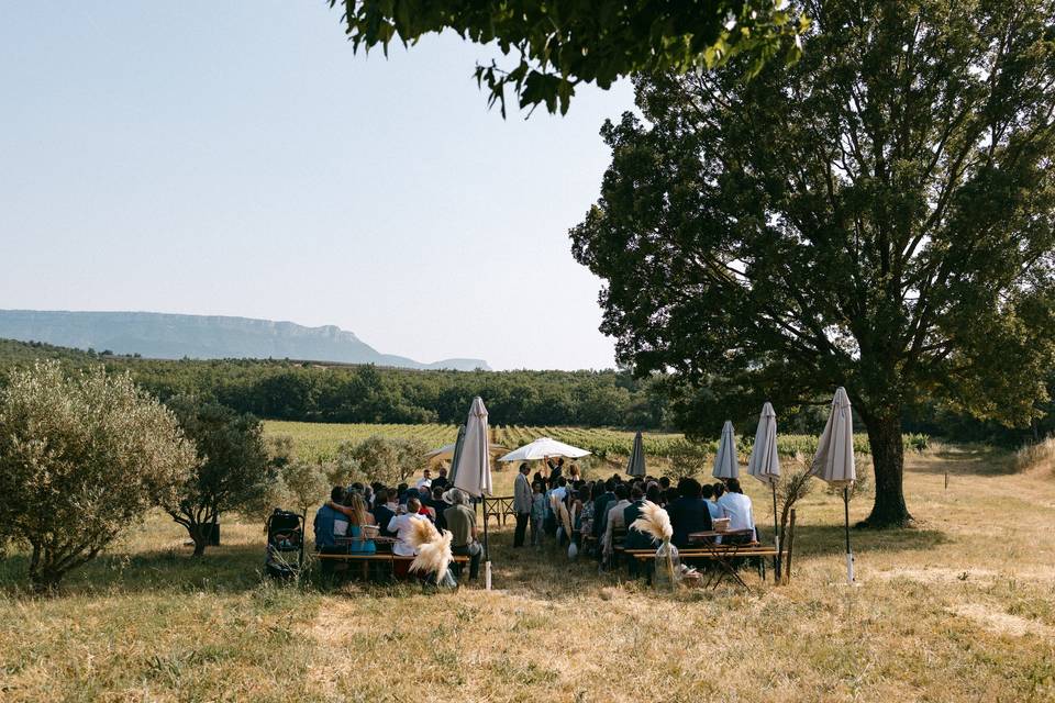 Cérémonie à l'ombre
