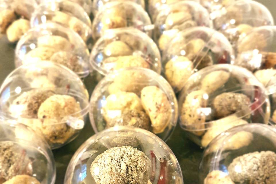 Sphères de biscuits