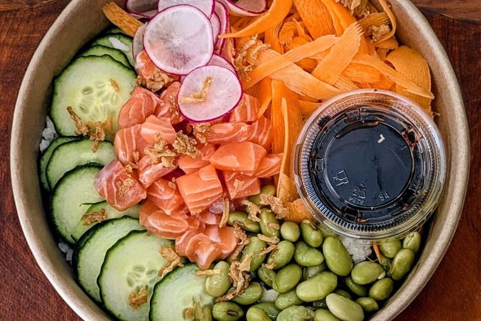 Poke bowl à emporter