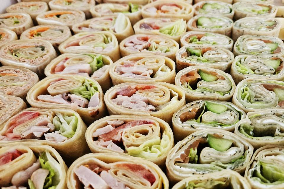 Bouchées wraps gourmands