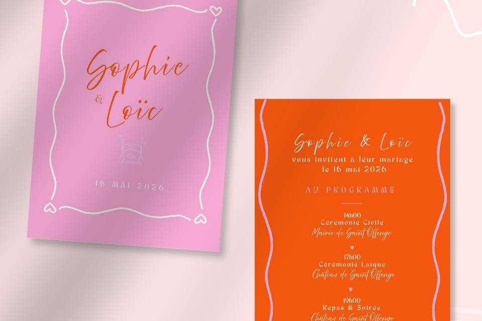 Mariage S & L Faire part