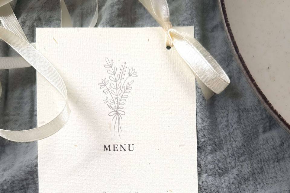 Menu de Mariage C & L