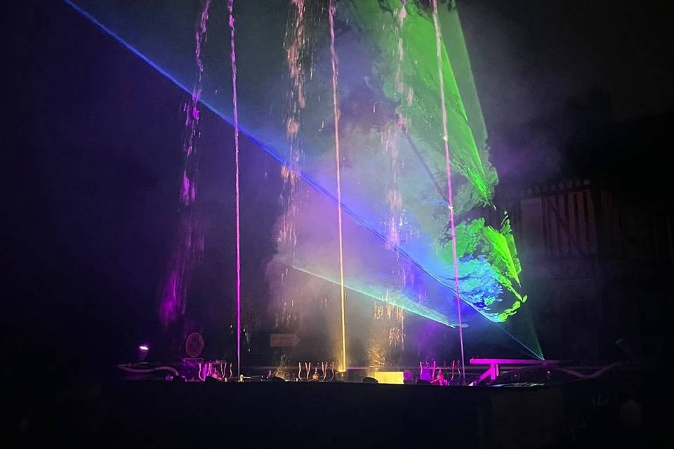 Fontaines Dansantes et lasers