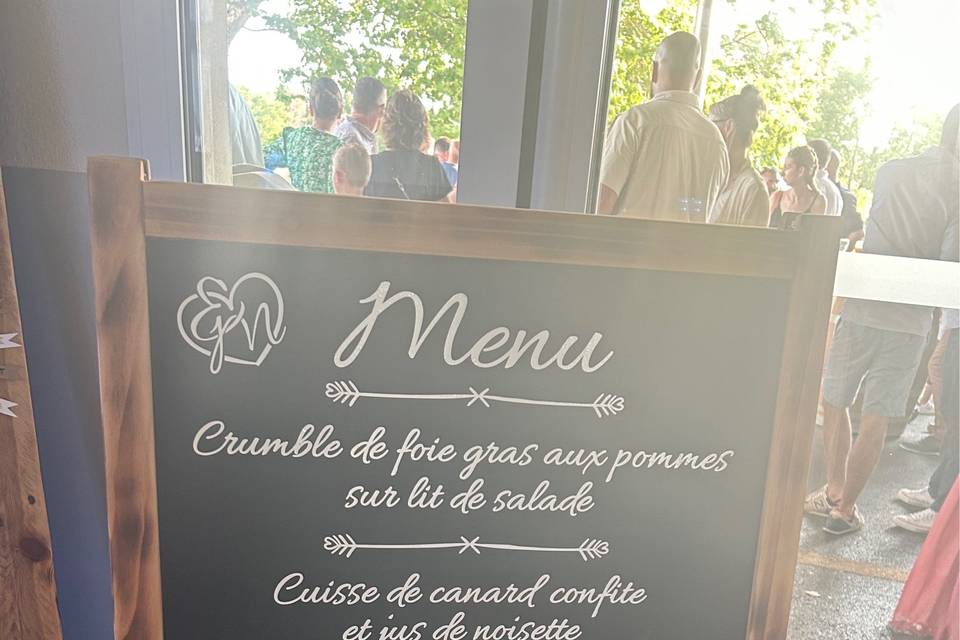 Panneau Menu