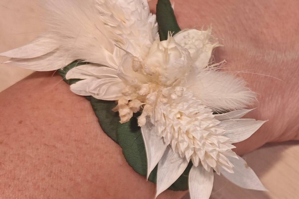 Bracelet fleurs séchées