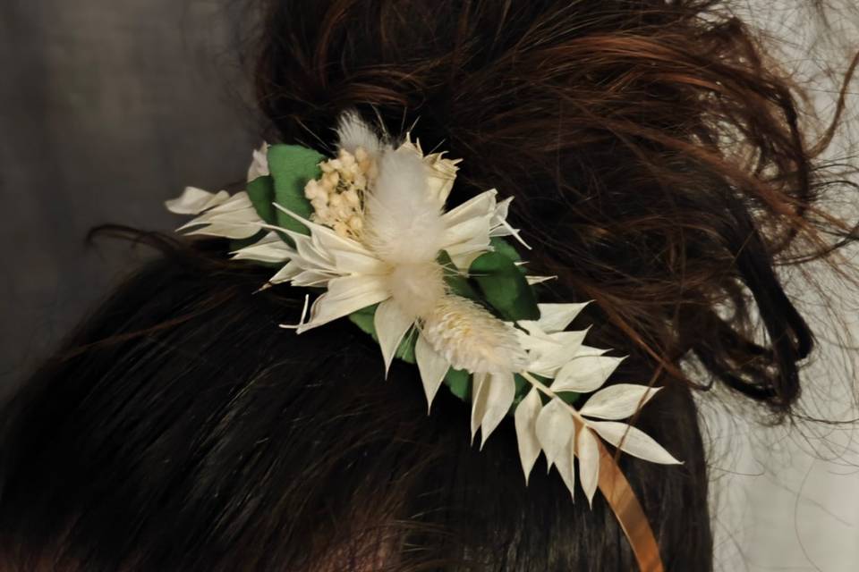 Serre tête fleurs séchées