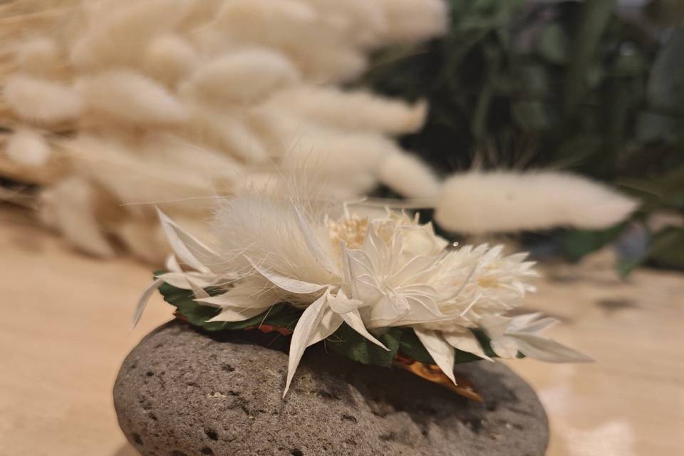 Barrette à cheveux en fleurs s