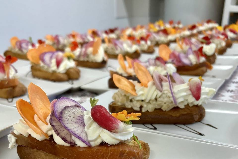 Eclair saumon fumé