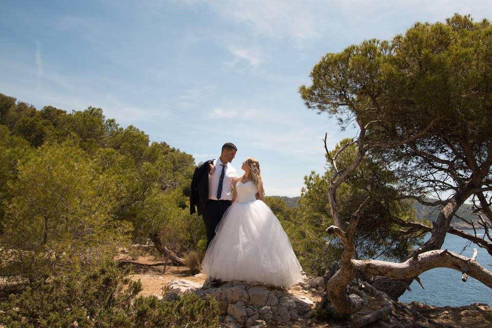 Trash the dress les calanques