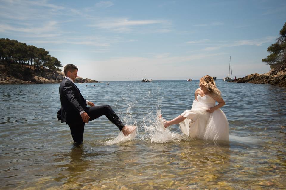 Trash the dress Les calanques