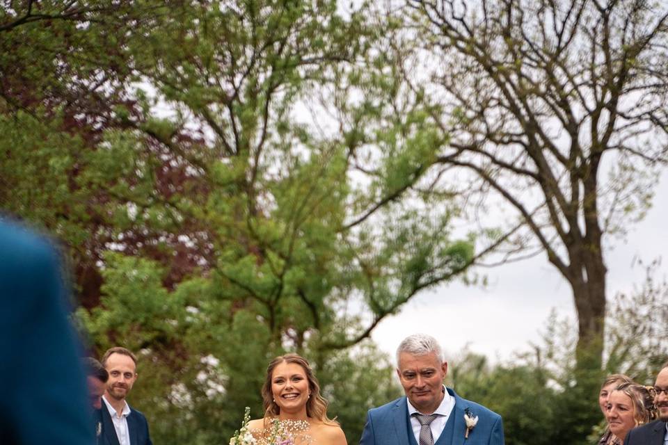 Arrivée de la mariée