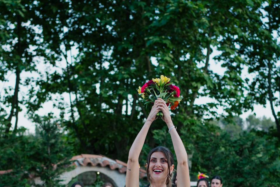Lancer de bouquets