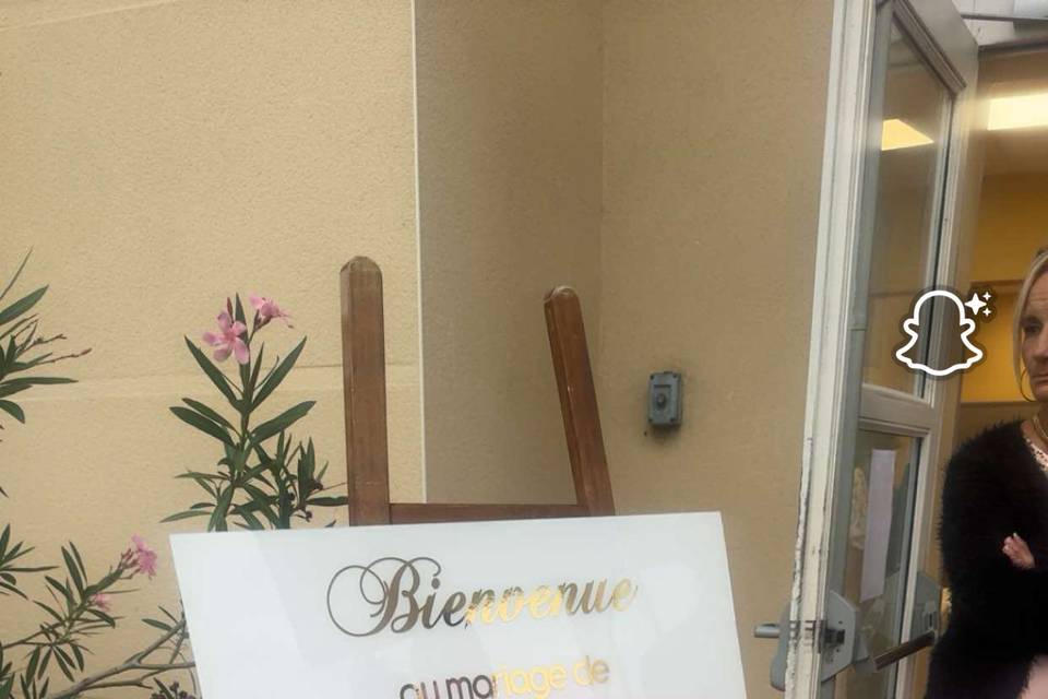Panneau bienvenue