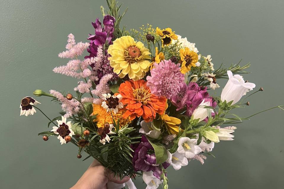 Bouquet de mariée champêtre
