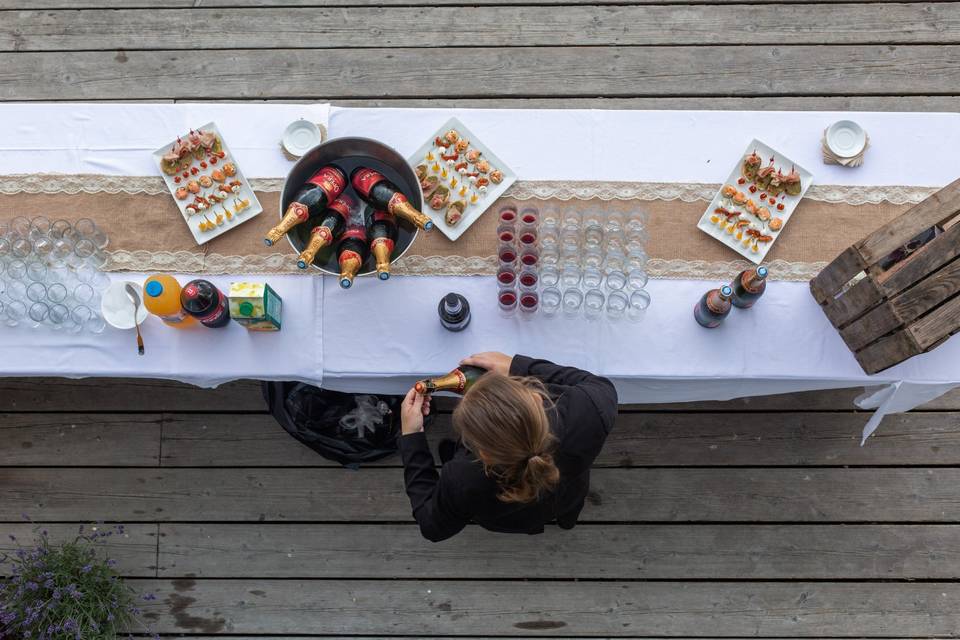 Apéritif en extérieur