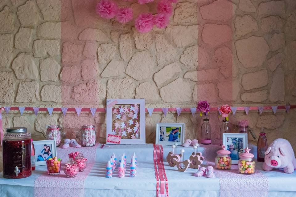 Candy bar baby shower