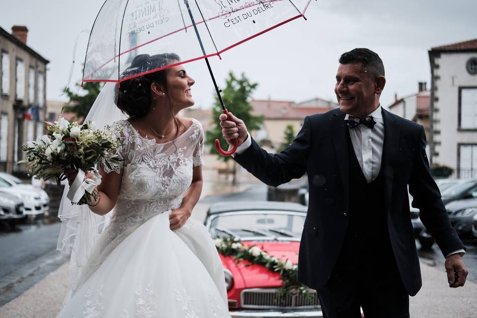 Radieuse malgré la pluie !