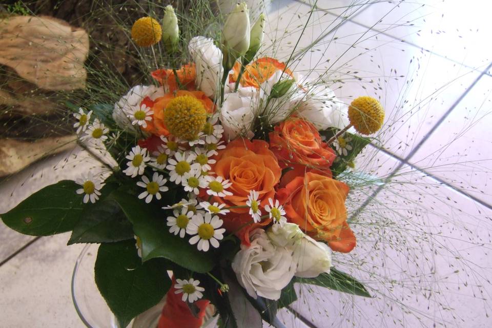 Detail bouquet de mariée