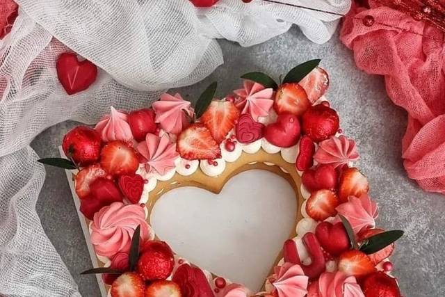 Love cake aux fruits rouges