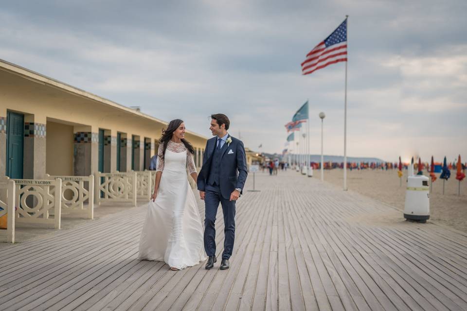 Shooting couple à Deauville