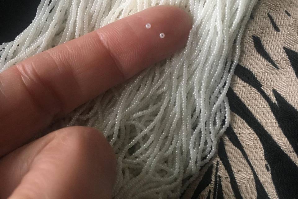 Perles de verre miniatures