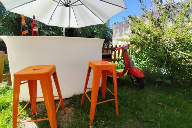 Bar à Spritz avec Vespa