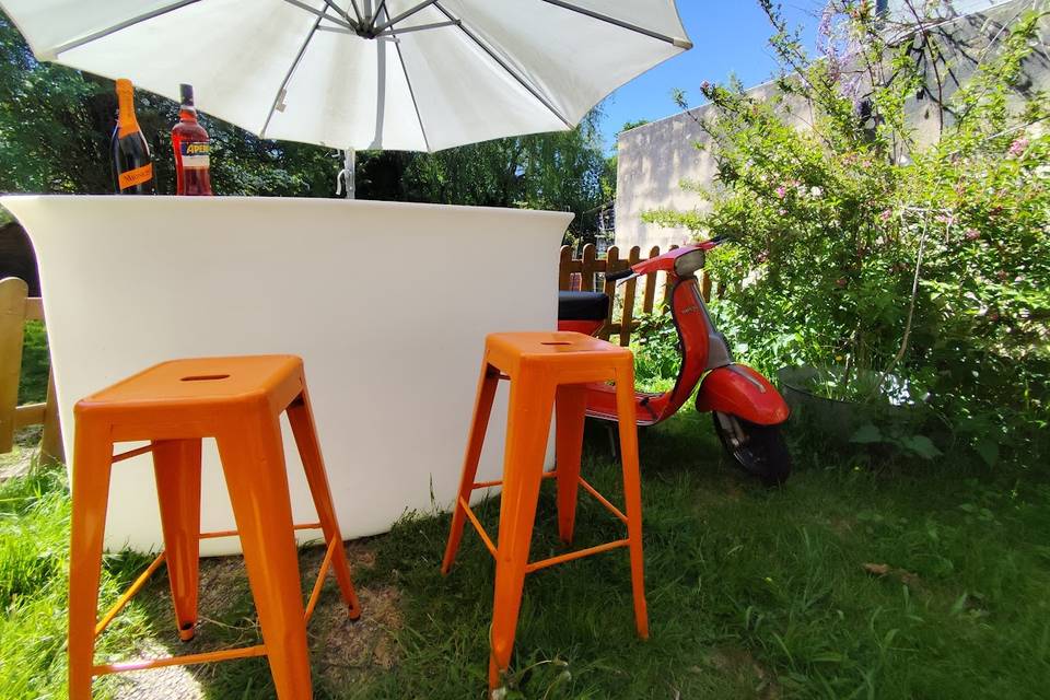 Bar à Spritz avec Vespa
