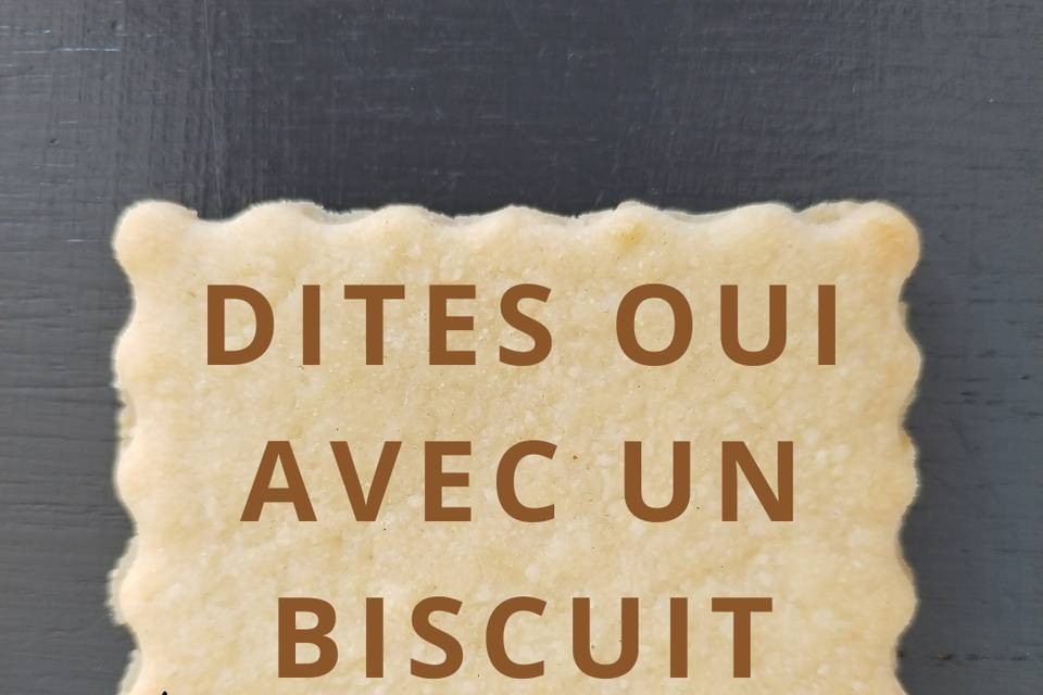 Biscuits de mariage phrase