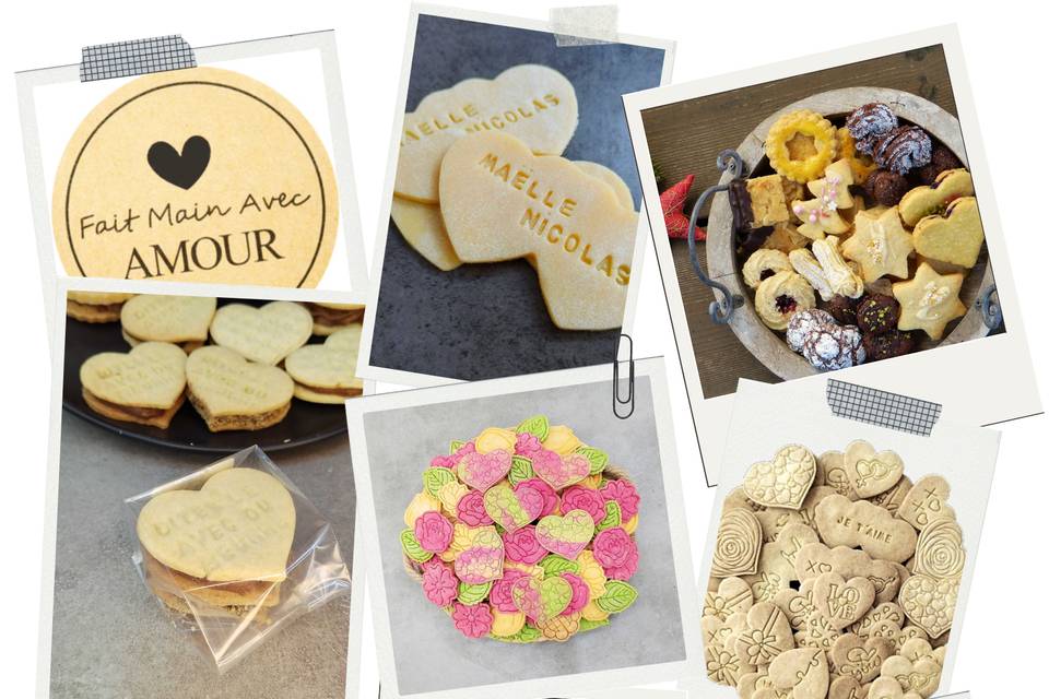 Biscuits personnalisés mariage