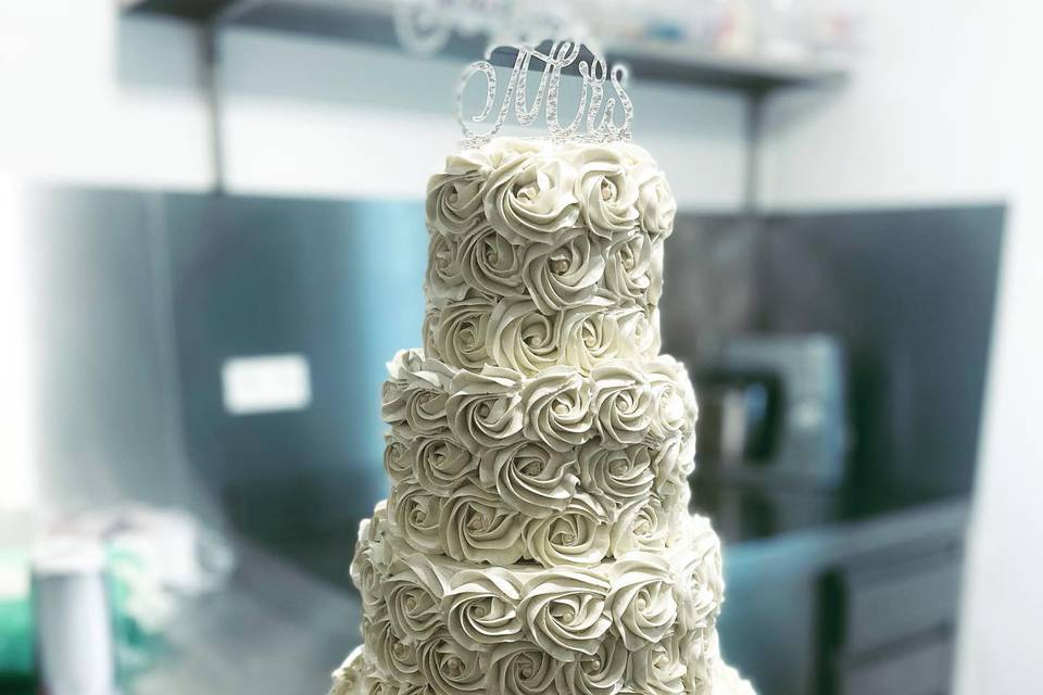 Wedding cake « rose cake »