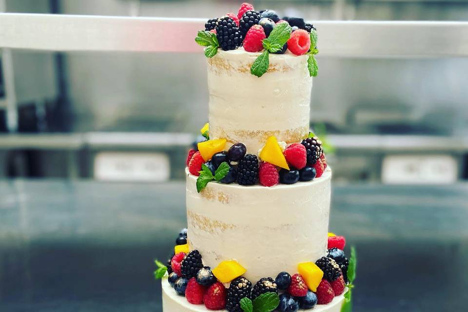 Wedding cake fruits