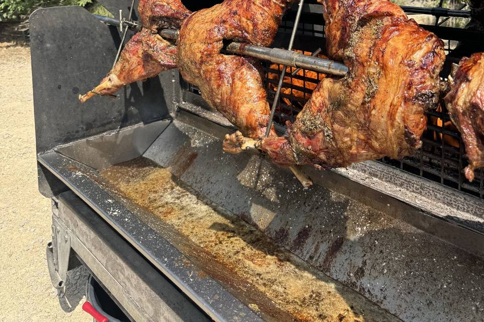 Agneau à la broche