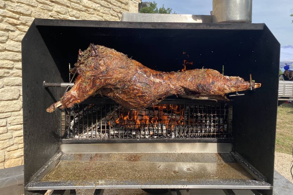 Sanglier à la broche