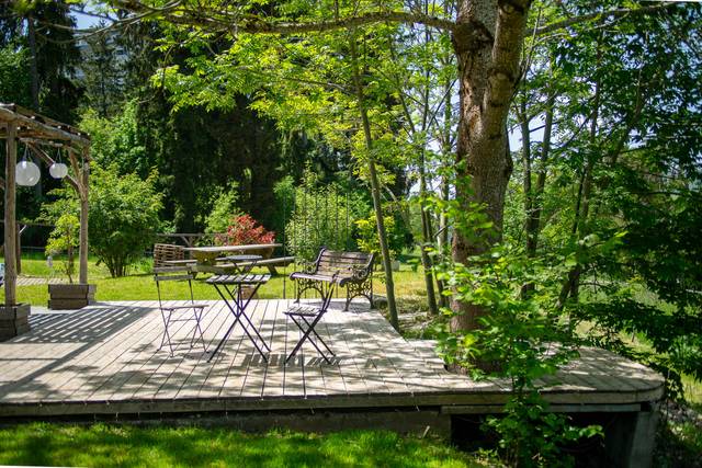 Coin terrasse devant la ferme