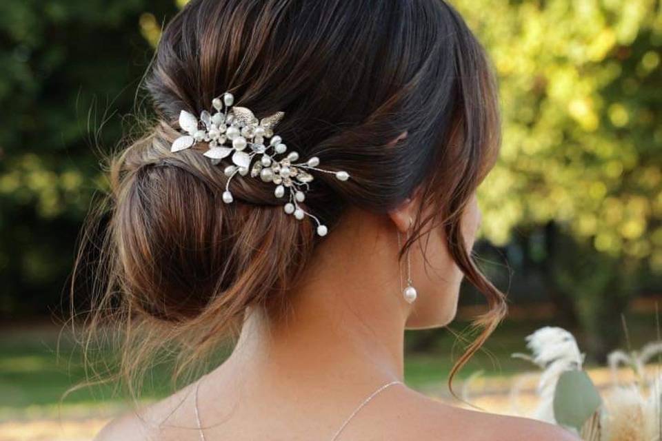 Chignon bas mariée