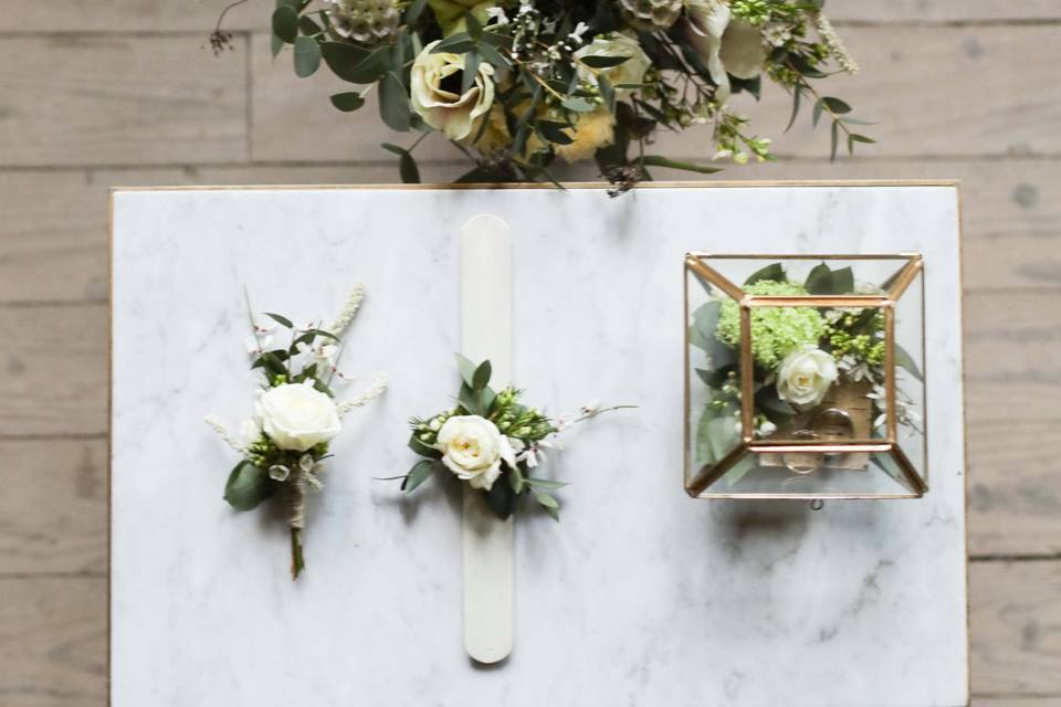 Bouquet de mariée & bracelet