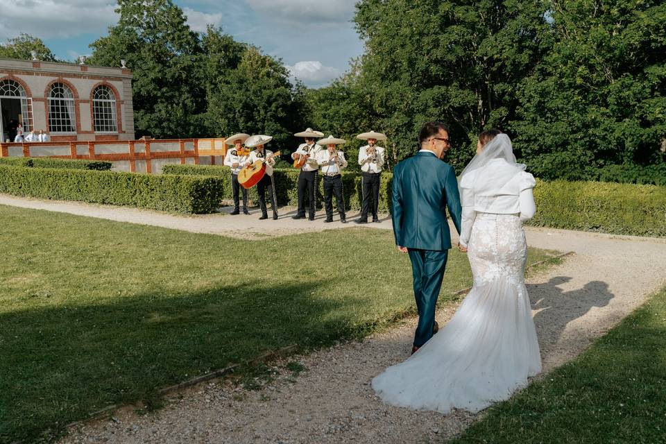 Couple maracas orangerie